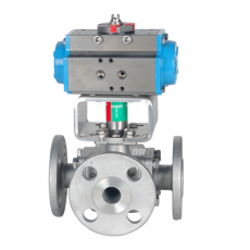MARWINVALVE 150*全通徑三通法蘭球閥3L系列