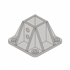 WESANCO 單柱底座 聚酯纖維/黑色系列