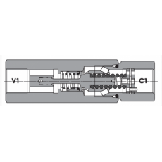 FLUID-PRESS 順序閥FPSQR-LD-1/2系列
